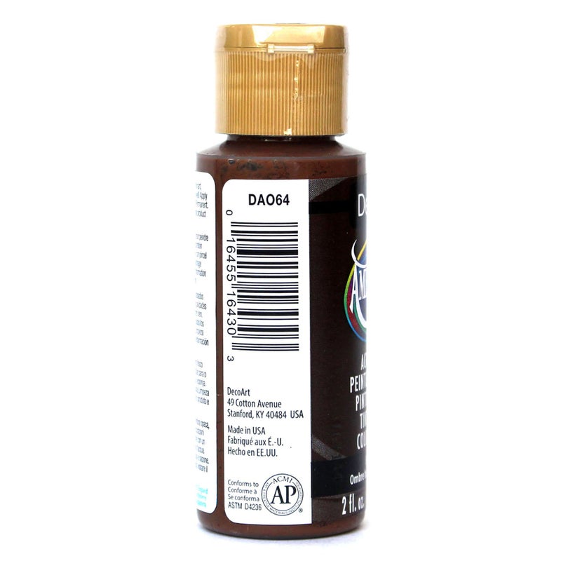 DecoArt Americana Acrylic Paint, 2-Ounce, Burnt Umber - Image 2